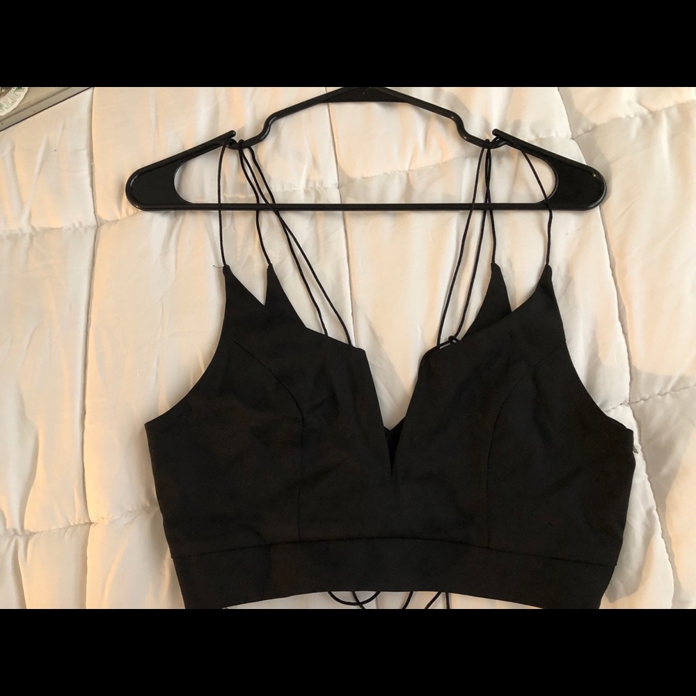 Little black crop top